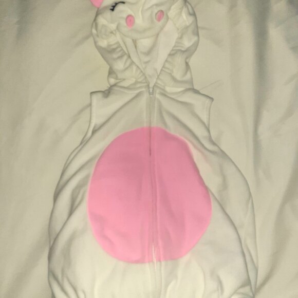 CARTERS 1 PC. UNICORN COSTUME PINK WHITE BUBBLE BODYSUIT INFANT GIRLS 6-9 MONTHS - Picture 2 of 4